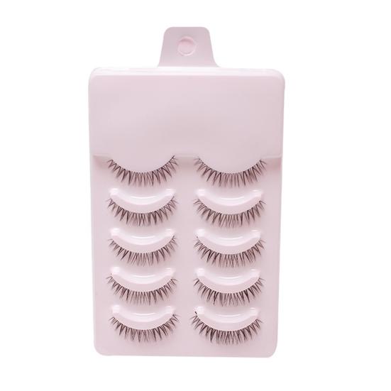 5 Paar künstliche Wimpern, nicht reizend, atemberaubende visuelle Wirkung, realistisch, gute Duktilität, dekorativ, 7 Stile, künstliche Wimpern, Cluster-Verlängerungswimpern