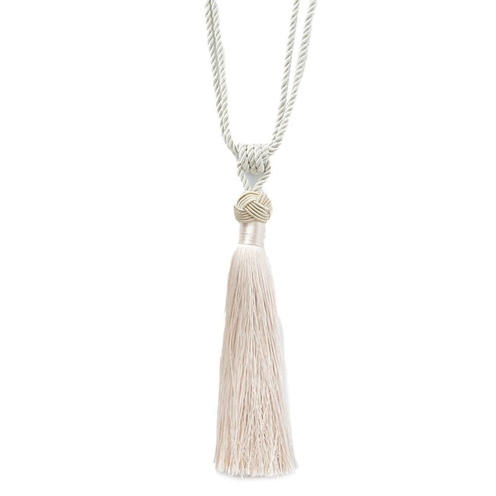 Geflochtene Quaste Vorhang Raffhalter Satin Seil Vorhang hängen Ball Strap praktische Fenster Fringe beige