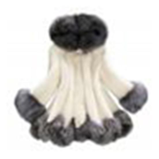 Mantel Mittellanger Kunstpelz-Damen-Outwear-Mantel mit Kapuze für den Winter XXXXXL weiß