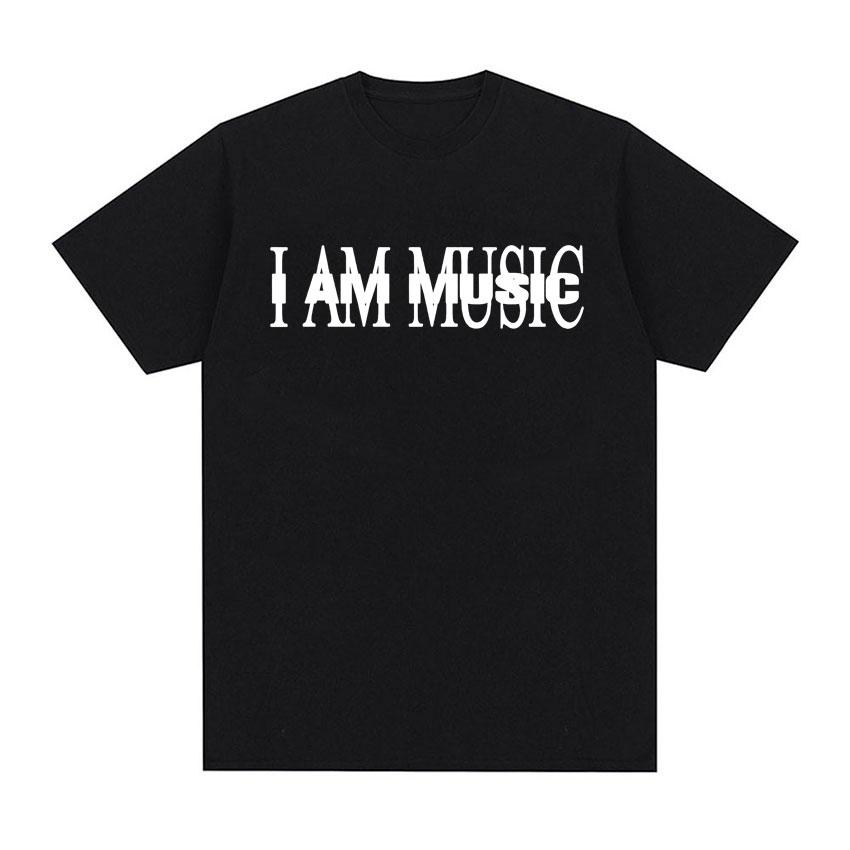 Playboi Carti I Am Music Album Print T-Shirt Y2K Meme Opium Ken Carson Destroy Lonely T Shirts Unisex Damen Mode Vintage T Shirt M schwarz