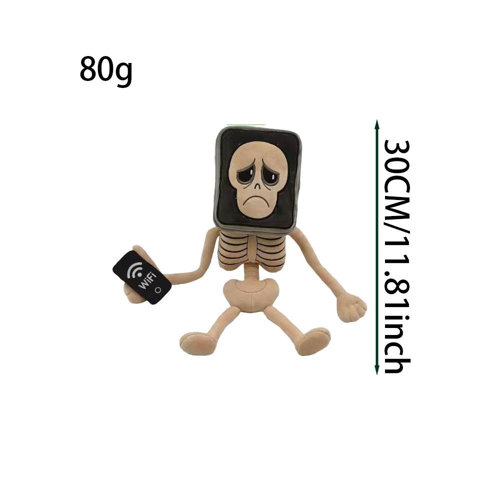 Roblox 30cm Steal A Brainrot Mobiler Skelett Plüschtier Spielzeug Geschenk Figur Puppe Weihnachtsgeschenk Hohe Qualität Perfektes Geschenk 30cm black