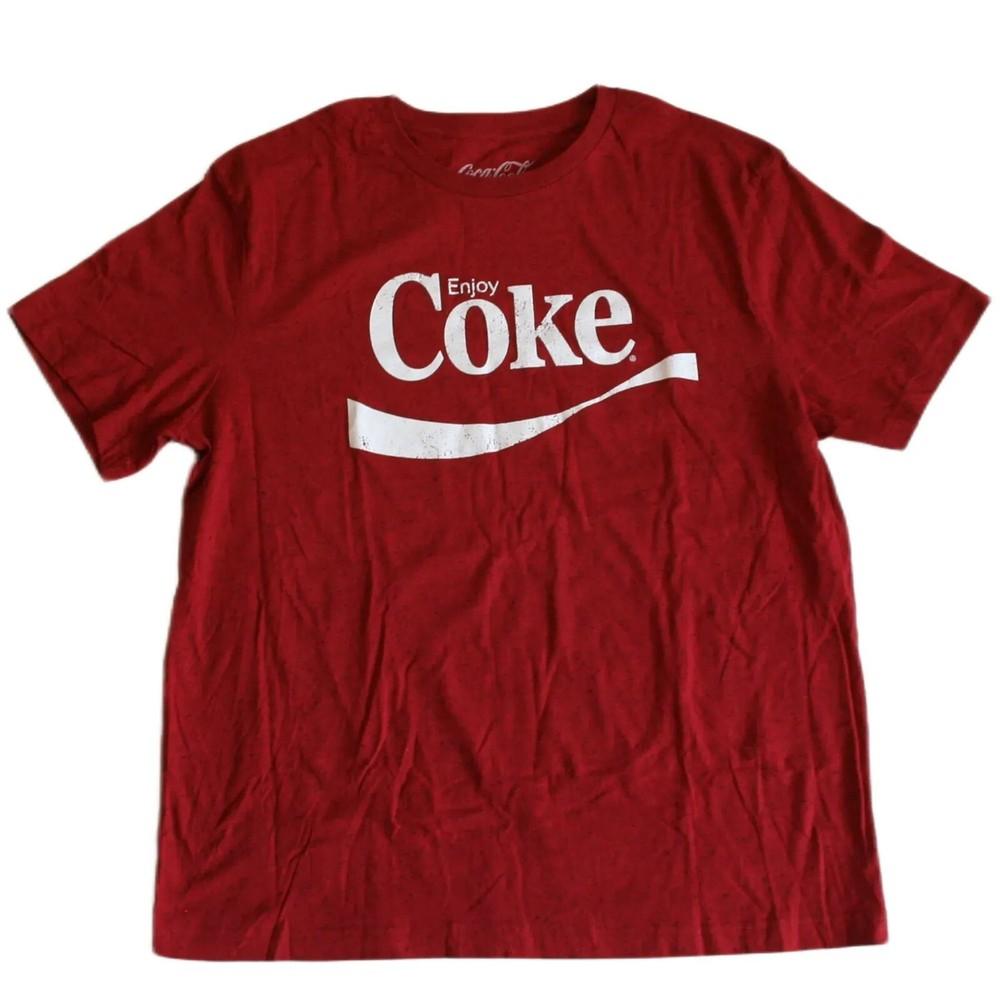 Coca-Cola Enjoy Coke Erwachsenen Unisex T-Shirt NWT M brown