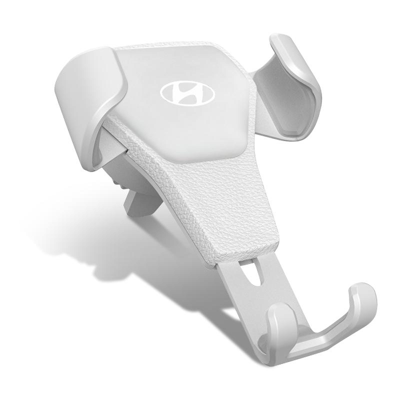 1 Stück Auto Handyhalter Lüftungsgitter Halterung GPS Navigation Handy Autostyling Für Hyundai Tucson 2021 Accent I10 I20 Kona Getz Solaris I30 Creta weiß