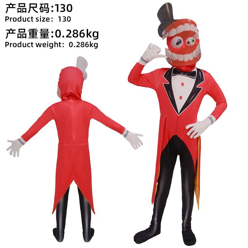 Magischer digitaler Zirkus Cosplay Anzug Pomni Pamni Clown Cos Anzug adult190 red