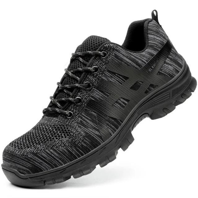 Unzerstörbar Männer Schuhe Anti-punktion Sicherheit Schuhe Arbeit Turnschuhe Männlichen Wanderschuhe Anti-smash Stahl Kappe Schuhe Sicherheit Schuhe 37