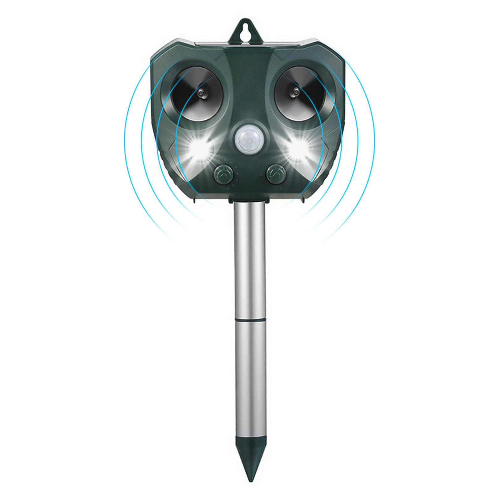 Solar Tier Repeller Ultraschall Tier Repellent Outdoor Wetterfeste Bauernhof Garten Repeller mit grün