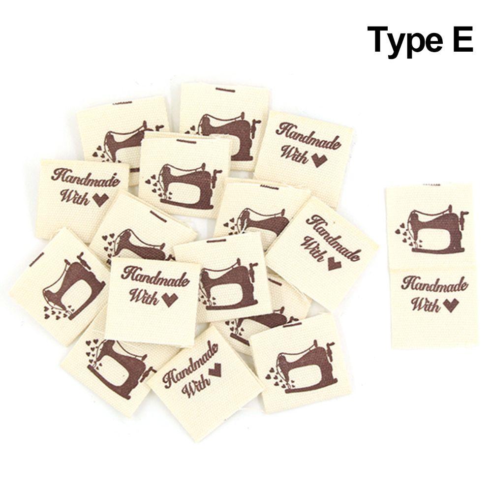 Katze gewebt gestrickt Zubehör Nähzubehör Kleidung Tags handgefertigt mit Liebe Stoff Kleidung Etiketten Type E