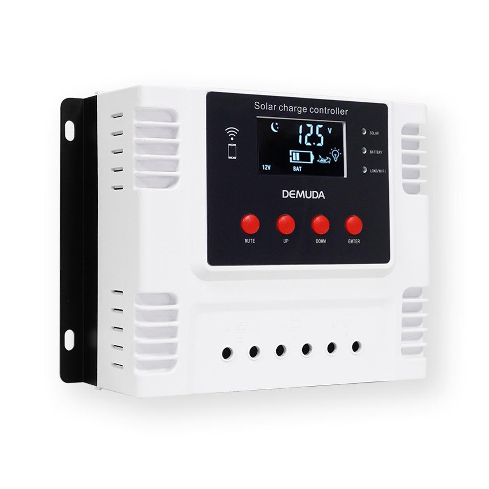 Intelligenter Solarladeregler, Mobiltelefon-App-Steuerung, Echtzeit-Datenüberwachungsgerät 60A bunt