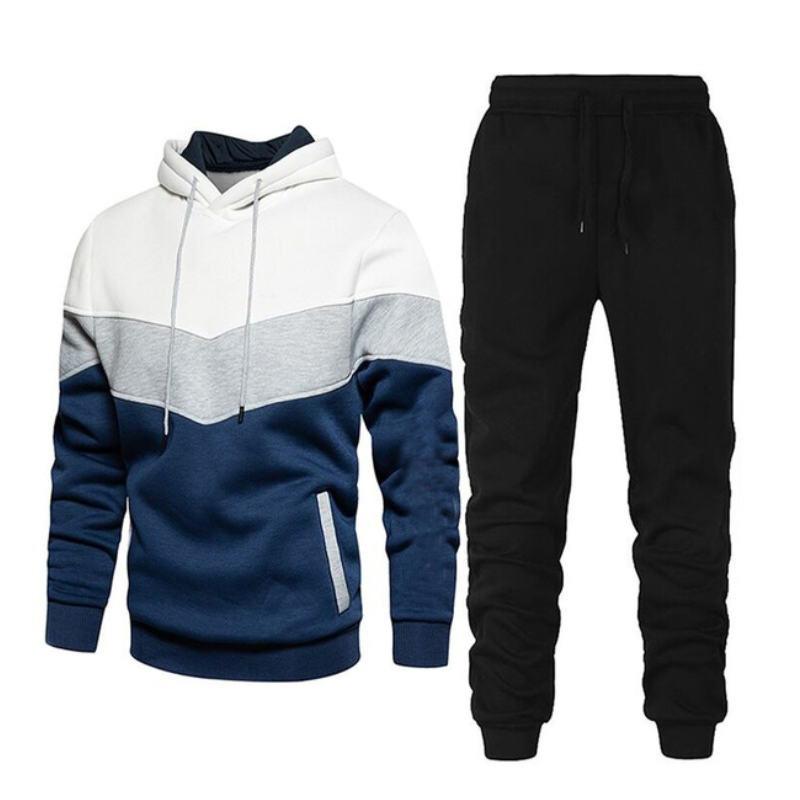 Herrenanzug, modisches Herren- und Damen-Sport-Herren-Hoodie, lässiges Fleece-Hoodie-Hosen-Set XL