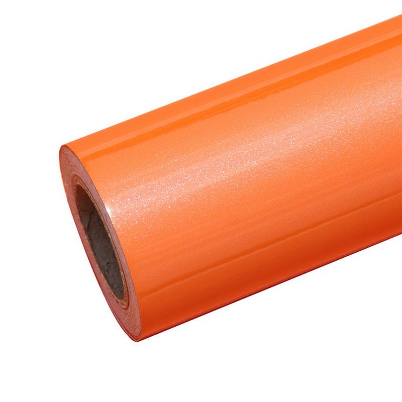 Schrank-Tapete, wasserfest, PVC, selbstklebend, Kontaktpapier, Schrank-Möbelfolie 60cm*5m orange