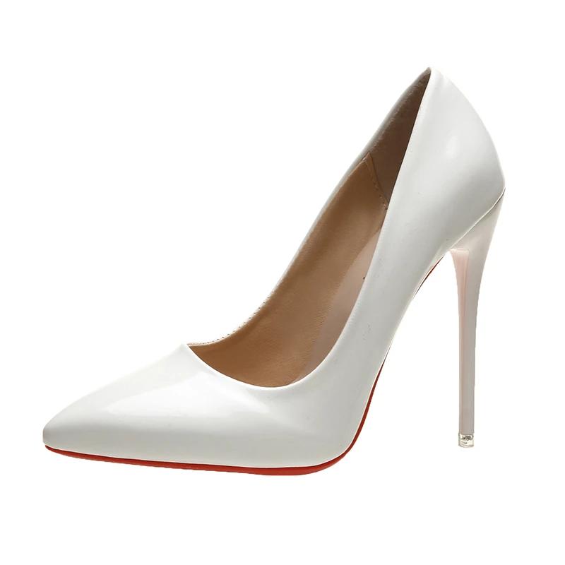 Damen High Heels Mode Große Größe 45 Spitzschuh Stiletto High Heels 12cm Damenschuhe Bankett Bar Hochzeitsschuhe Rot Rosa 41