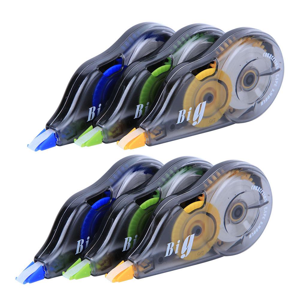 6 Stück Korrekturband Harz Große Kapazität Studenten Schreibwaren Schulsachen 12 Meter Länge