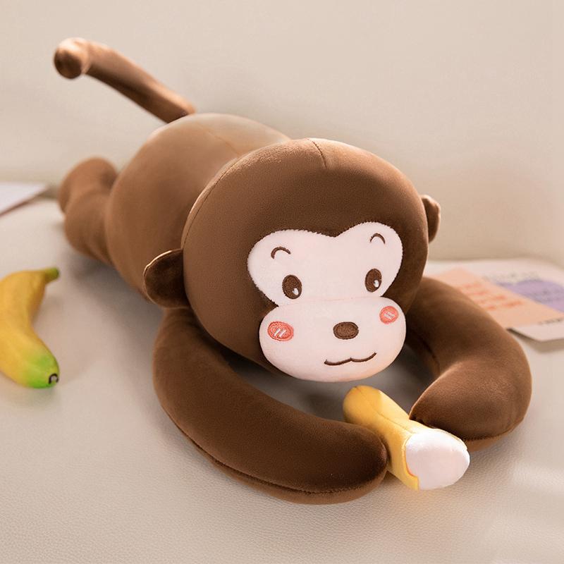 Neues Kawaii 60/100cm Liegender Affe Plüschtier Langer Arm Bananenaffe Plüsch Fülltier Geschenke Für Mädchen Geschenke Kissen Dekoration about 60cm