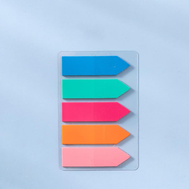 Transparenter Index Haftnotizaufkleber Studentenetikett Haftnotizaufkleber Notizblock Lesezeichen Schulbedarf Kawaii Briefpapier blue