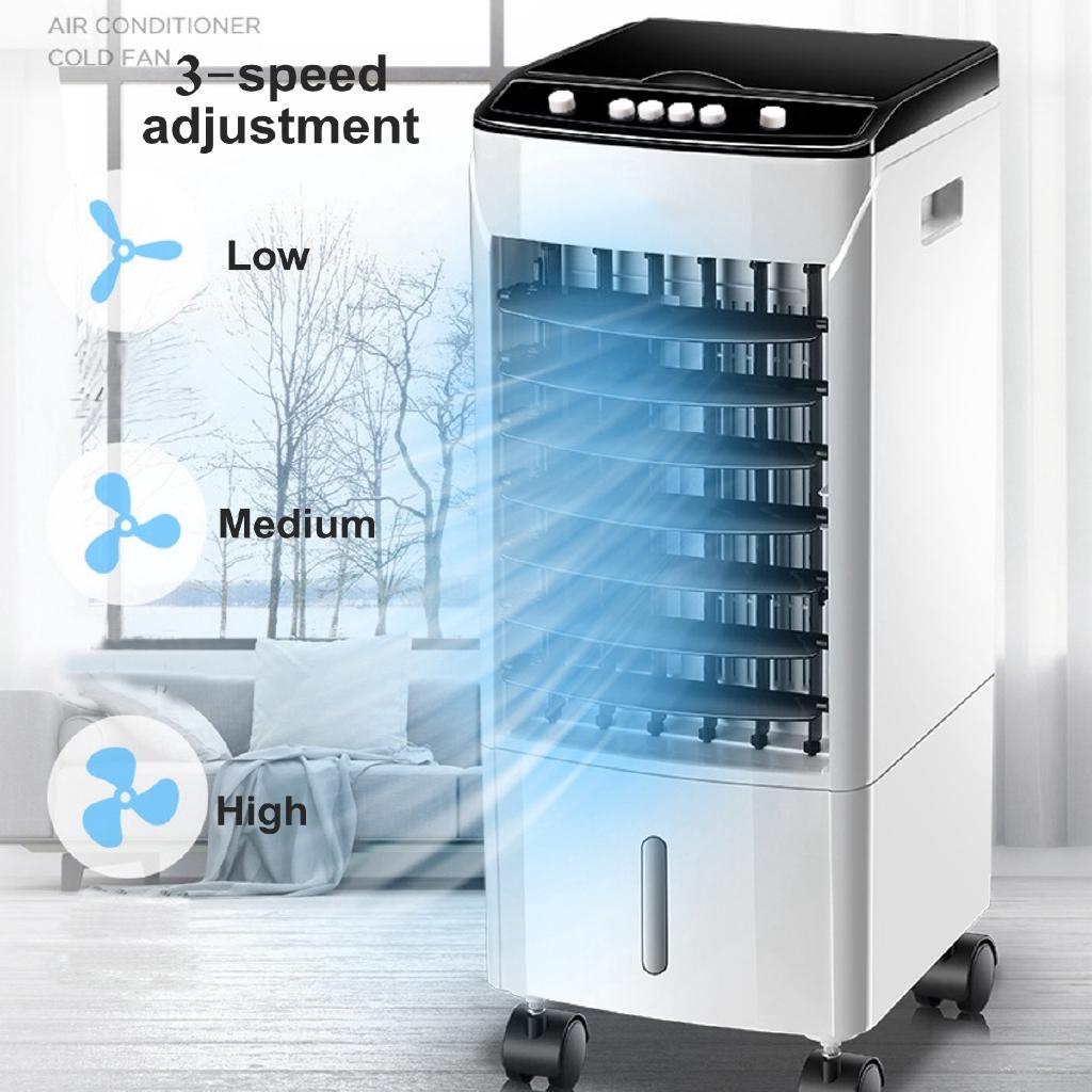 10L 220V Tank Home Wasser Mobile Tragbare Klimaanlage Klimaanlage Ventilator Luftbefeuchter Kühler Kühlung Timer +6 Eis kristall