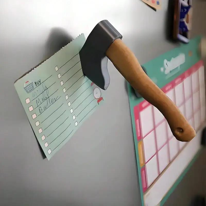 3D Kreativer Kühlschrankmagnet Lustiges Messer Axt Ahornblatt Kühlschrankmagnete Kühlschrank Mikrowelle Magnetaufkleber Heimdekoration 1PCS
