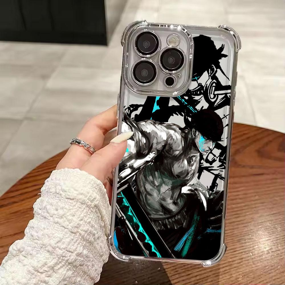 Coole One Piece Roronoa Zoro Hülle Für iPhone 17 Pro 16 15 14 13 12 11 Pro Max Hülle 17 Plus 17E 16E 17Air Silikon Handyhülle iPhone 17Pro Max