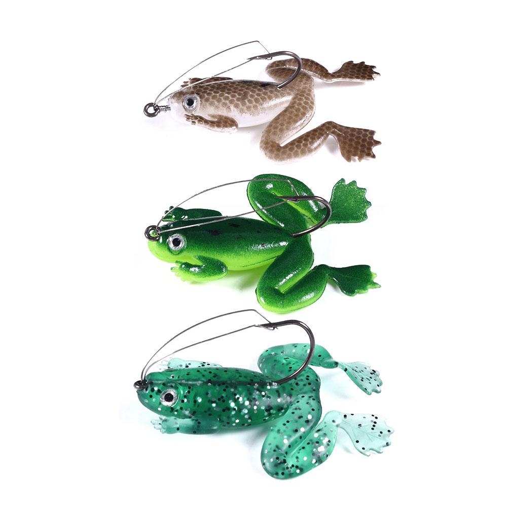 HENGJIA 1 Stück/3 Stück Froschköder 6cm 5g Hart-Bass-Köder Schlangenkopf-Köder Topwater Popper Frosch Angelköder Angelausrüstung