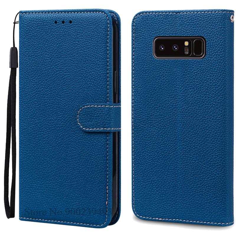Note 8 Hülle für Samsung Galaxy Note 8 Hülle N950F N950 Brieftasche Leder Flip Hülle für Samsung Note8 Hülle Buch Cover Coque Fundas For Samsung Note 8 navy blau