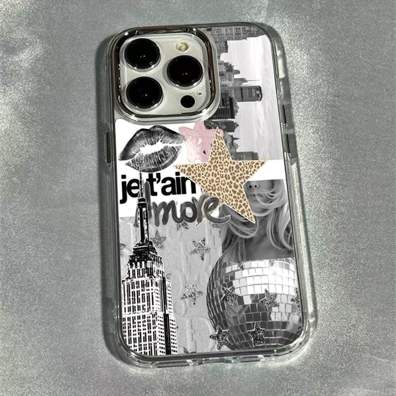 Trendige Leopardendruck-Stern-Patchwork-Handyhülle für iPhone 17 Hüllen iPhone Air 16 15 14 13 12 11Pro Max 16E XS XR X 7 8Plus Abdeckung iPhone 16 Plus