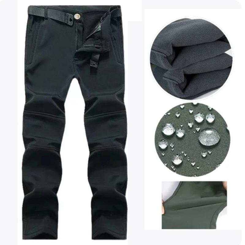 Herren Winter Softshell Taktische Wasserdichte Jacken Männlichen Kapuze Mantel Kampf Angeln Wandern Camping Klettern Skifahren Hosen Hosen XXXL coole schwarze