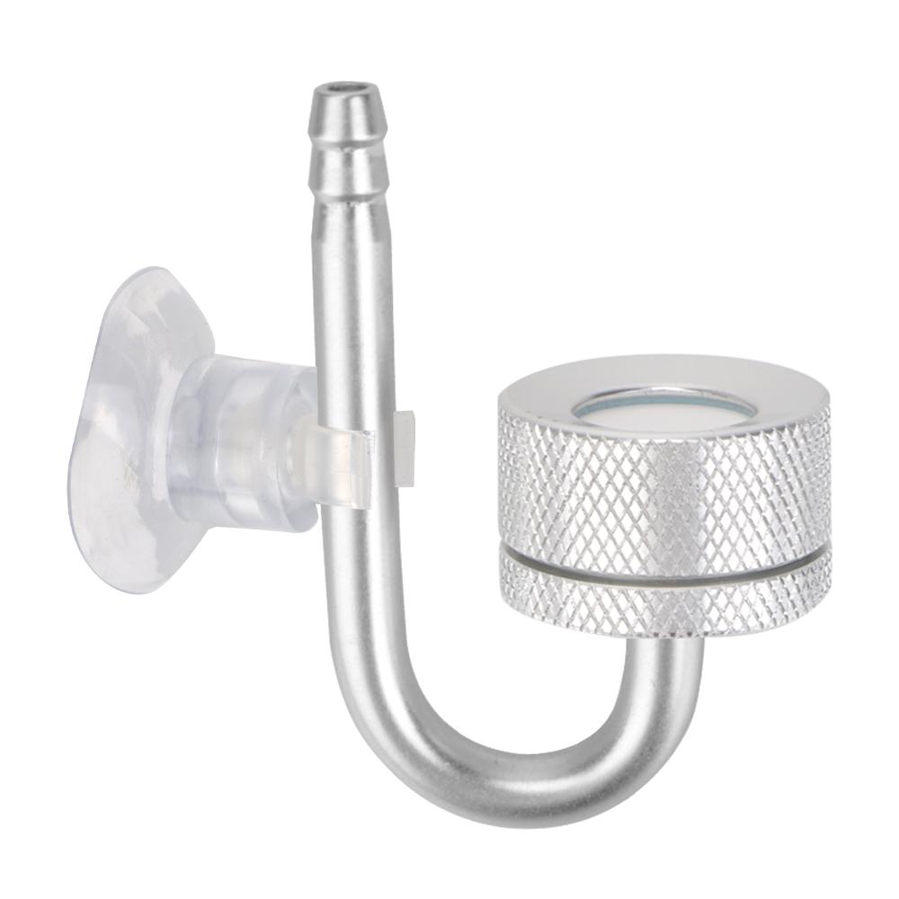 CO2 Generator Silber Aquarien Blasenzerstäuber Mit Saugnapf Für Wasserpflanzenwachstum Aquarium CO2 Diffusor 1 pcs white
