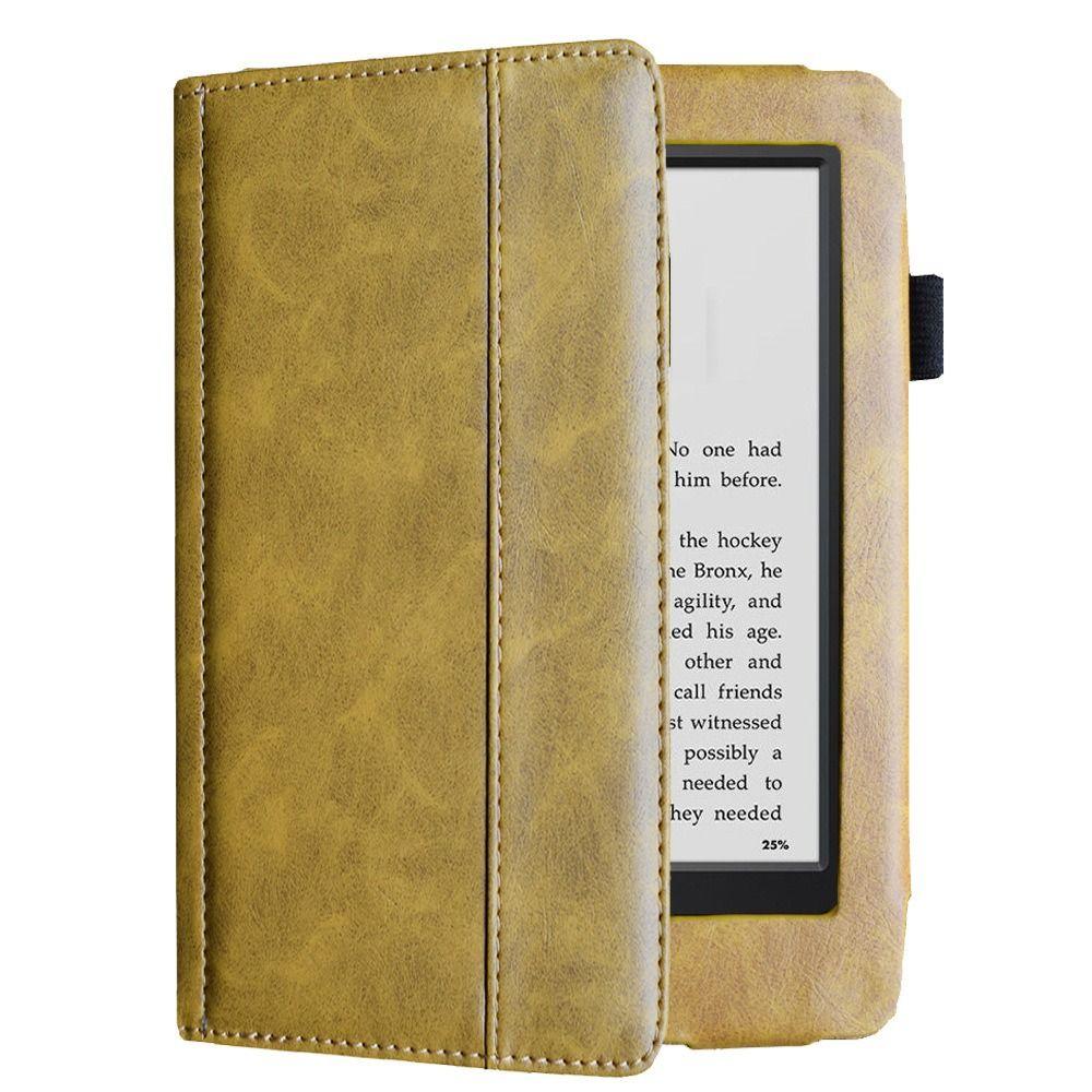 Funda e-Reader Schutzhülle Magnetverschluss Flip Shell für Kindle Touch D01200 kamelfarben