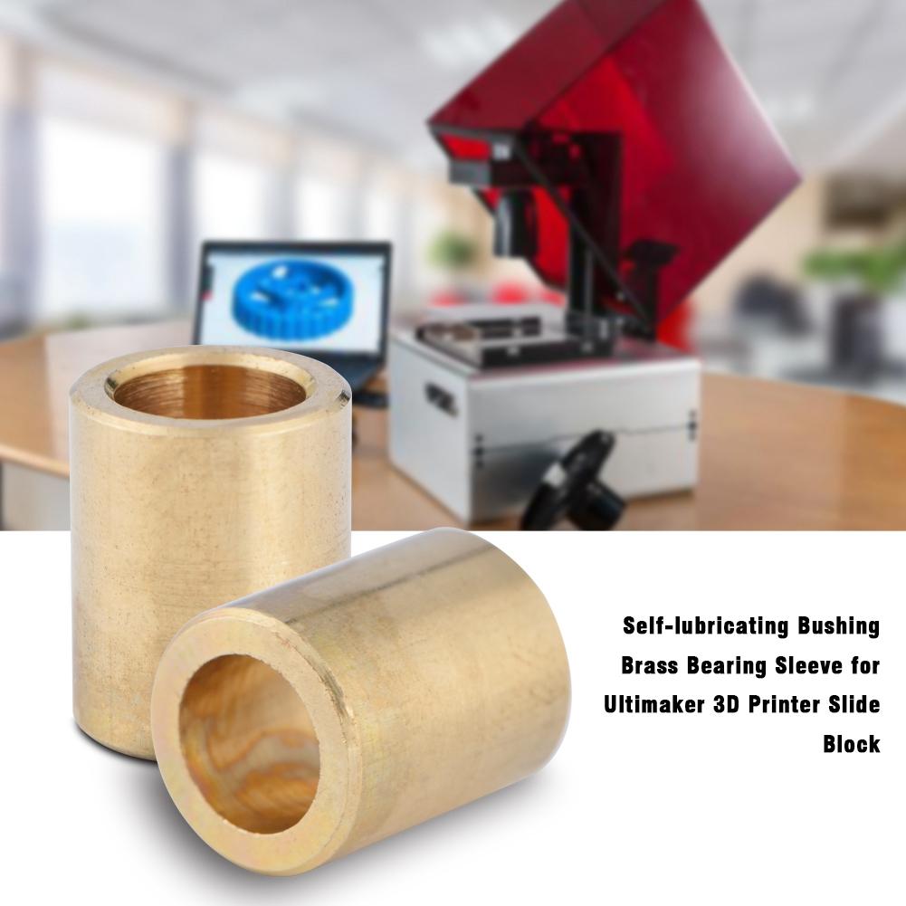Selbstschmierende Buchse Messinglagerhülse für Ultimaker 3D-Drucker Gleitblock 8*12*15mm