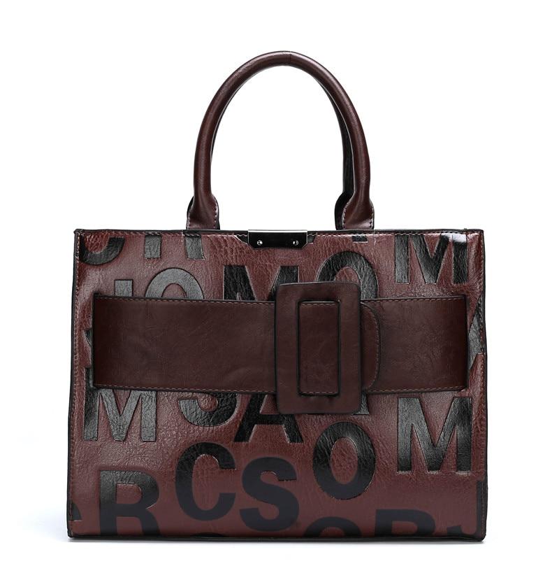 Neue PU-Leder-Handtaschen, modische Damen-Schulter-Kuriertaschen, Einkaufstasche, Luxus-Marken-Handtaschen, Designer-Taschen für Frauen 32cm x 14cm x 23cm braun