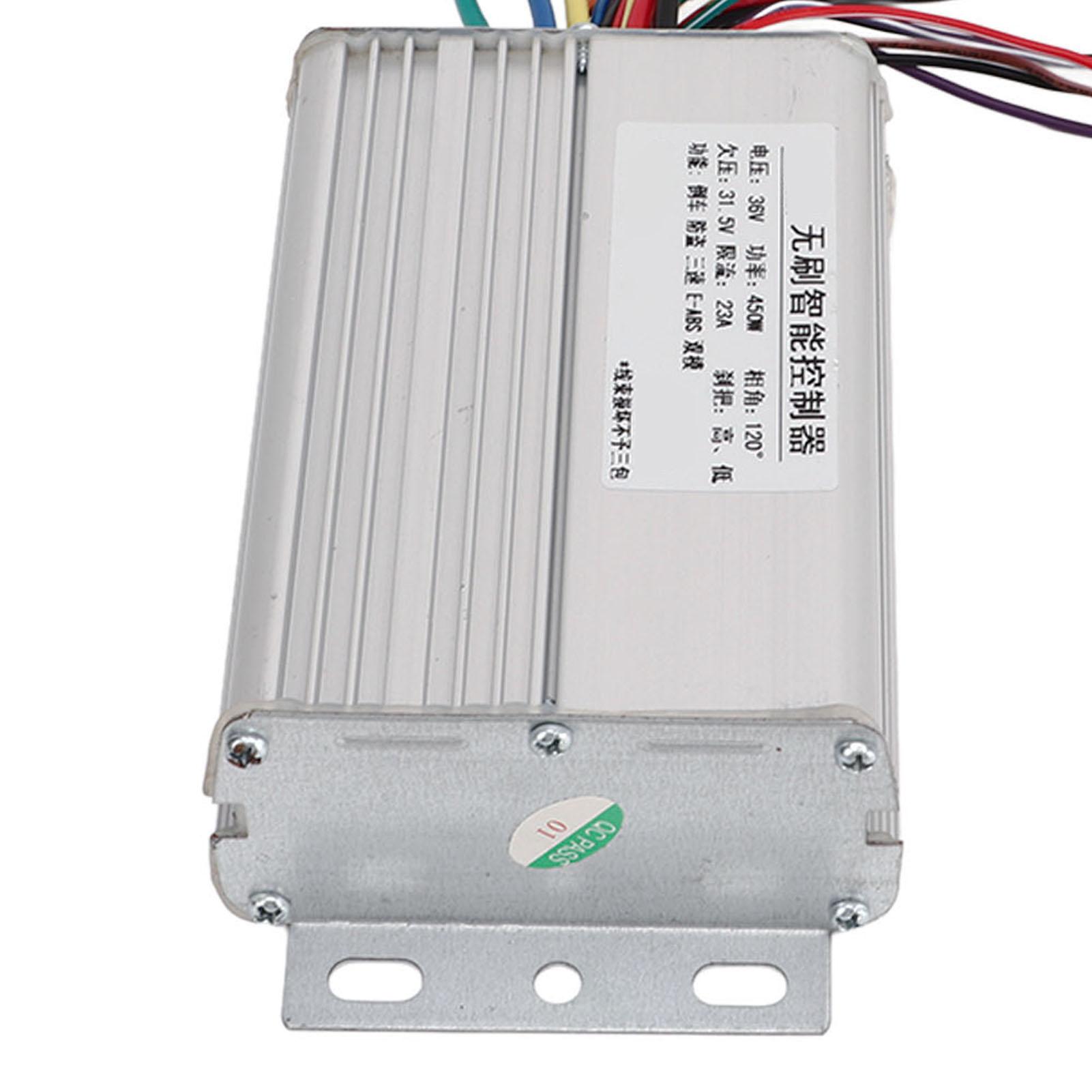 Bürstenloser Elektrofahrrad-Controller 36V 450W Aluminiumlegierung Fahrrad-Controller für Elektrofahrrad