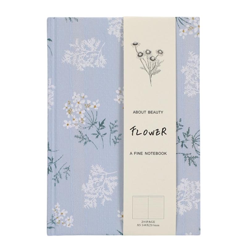 Ein 5 Notizblock Schreibwaren Notizbuch Blume Notizbuch Reise Notizbuch Journal Notizbuch Hardcover Notizbuch für Schule Büro blau