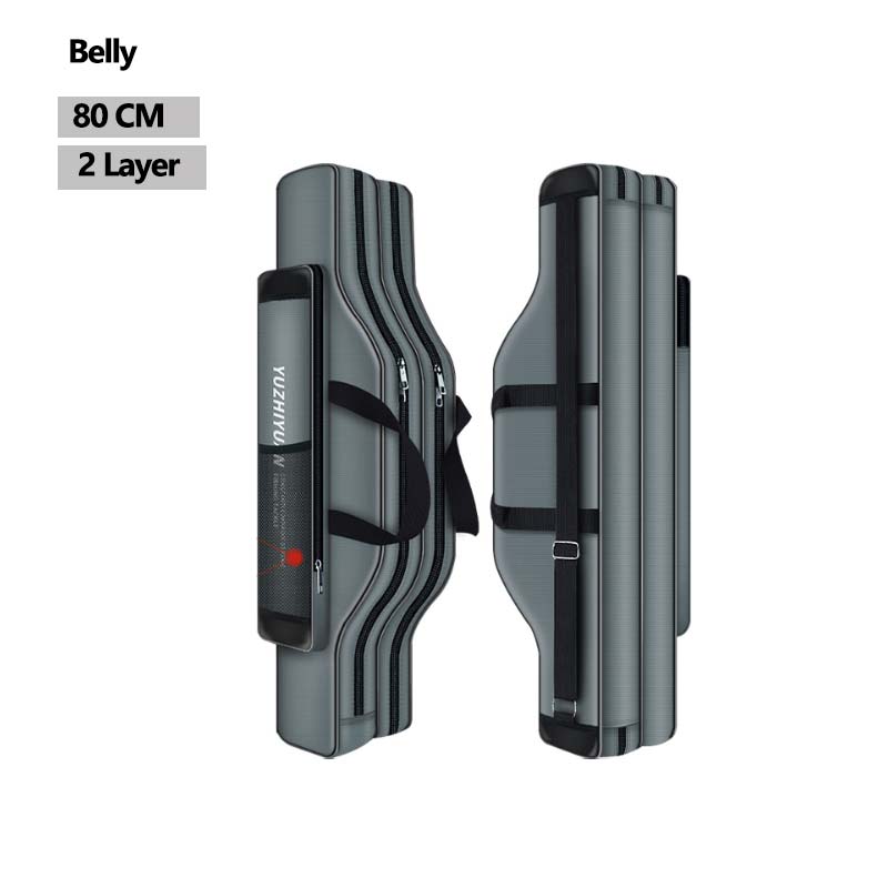 Wasserdichte Angelrute 2/3 Schicht Dicke Oxford Angeln Taschen 120 cm Angelrute Werkzeuge Lagerung Tasche Große Kapazität Pesca Tasche 2Layer 80cm Bally