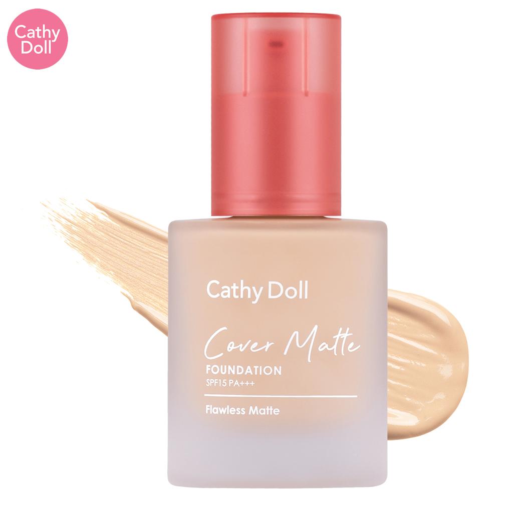 Cathy Doll Cover Matte Foundation SPF15 PA+++ 30 ml - Thailändische Kosmetik 03 Medium Beige