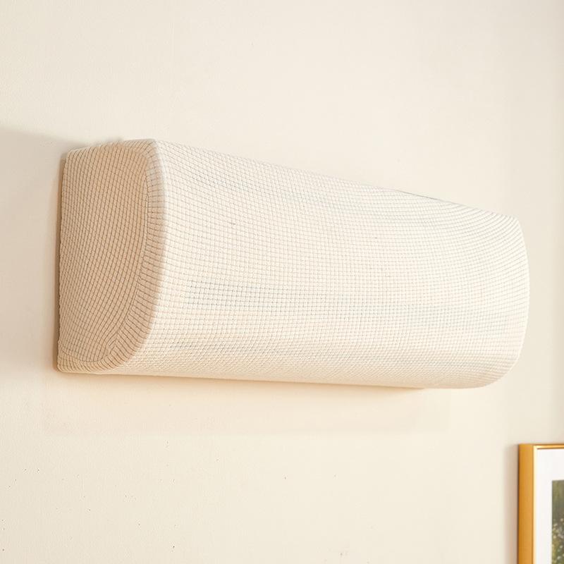 Klimaanlagen-Staubschutz-Set am Haken, universeller Windschutz, Windschutzscheiben-Vorhang, Anti-Direkt-Blasen 88-95cm beige