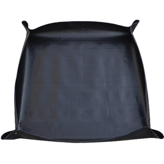 Wasserdichte Umtopfmatte für Gartenpflanzen zum Umpflanzen und zur Kontrolle von Blumenerde-Unordnung, tragbares Pflanztablett L schwarz