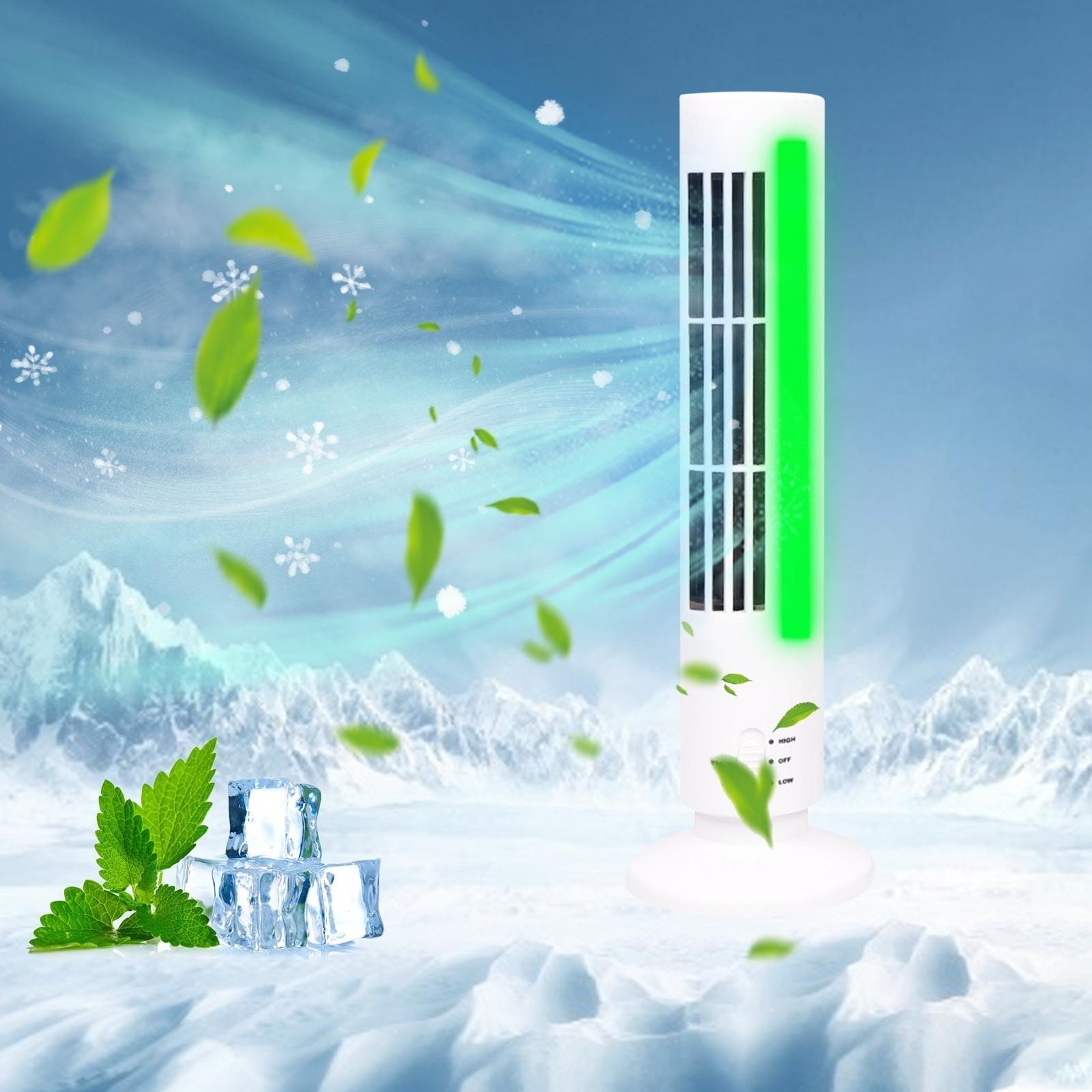 Turmventilator, 0° oszillierender Ventilator mit Fernbedienung, Ventilator, 3 Geschwindigkeiten, LED-Anzeige, blätterloser Standventilator Bodenventilator für Schlafzimmer Zuhause Innenbereich One Size weiß