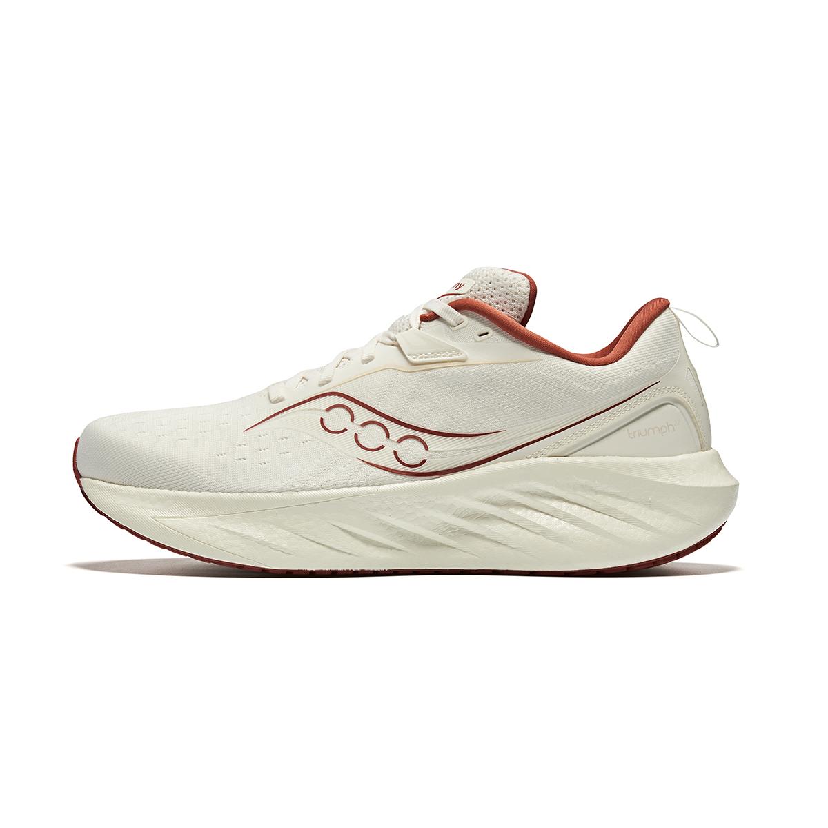 Saucony Triumph 22 Bequem Vielseitig Flaggschiff Rutschfest Abriebfest Stützend Low-Top Laufschuhe Unisex Laufschuhe Beige Braun S20964-600 41