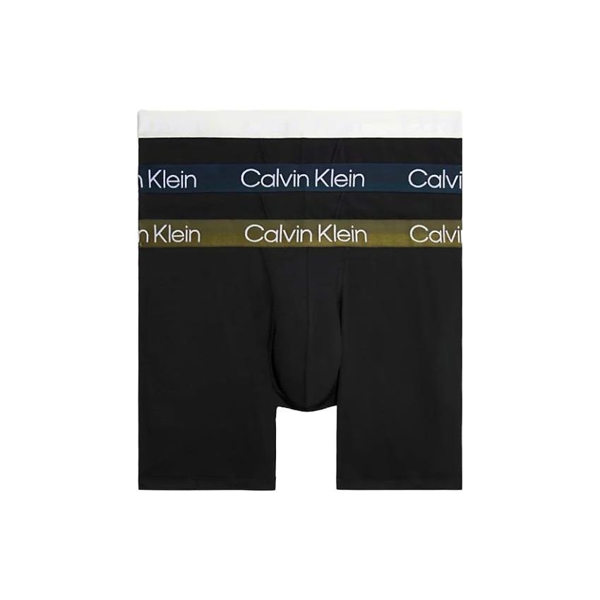 Calvin Klein Logo Bestickte Geradschnitt Boxerbriefs 3er-Pack Herren Unterwäsche NB2971A-GZ5 S gray
