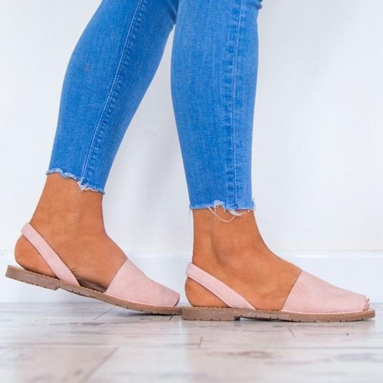 Damen Sandalen Mode Peep Toe Sommerschuhe Frau Faux Wildleder Flache Sandalen Plus Größe 43 Freizeitschuhe Frau Sandalen Zapatos Mujer 10
