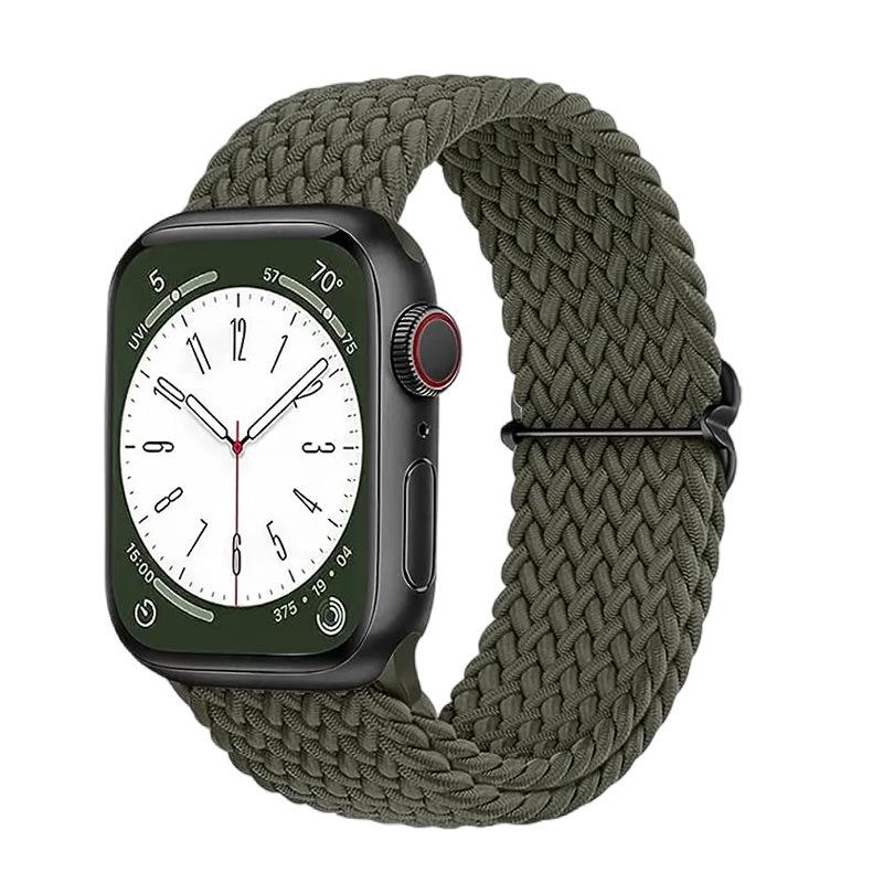 Nylon gewebtes Apple Watch Armband für Apple Watch S9/8/7/SE/6/5/4/3 42/44/45/49mm Naked