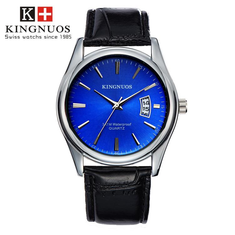 Herren Quarz Casual Armbanduhr 2024 Top Marke Luxus Herren Uhr wasserdicht Datum Uhr Sport Uhren schwarz/blau