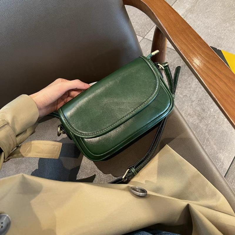 Echtleder Damen Tasche Neuer Stil Damen Tasche Europäisch und Amerikanisch Retro Handtasche Umhängetasche Crossbody Tasche Vielseitige Einfache Tasche