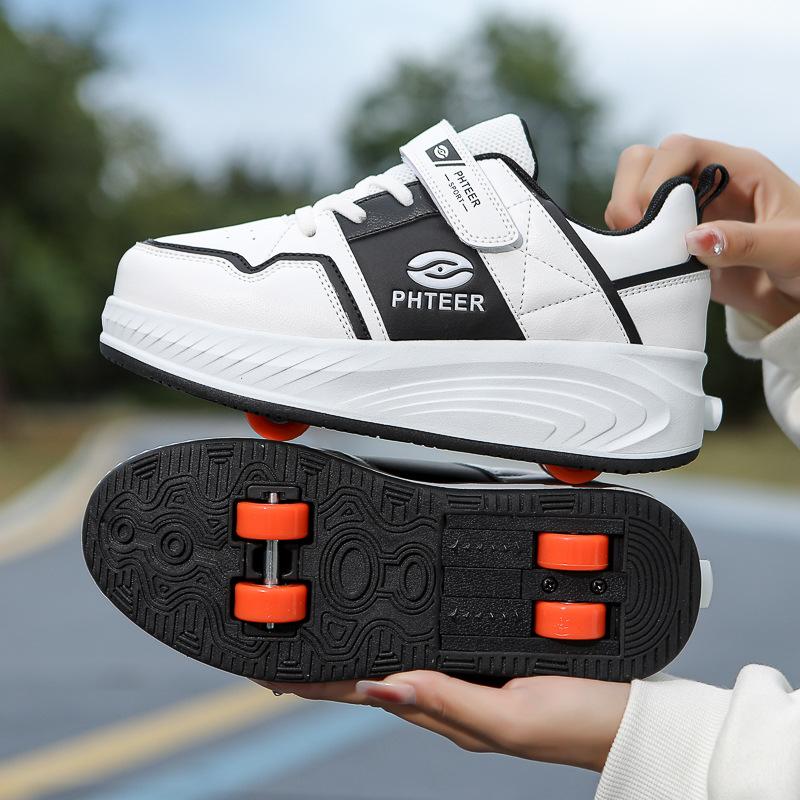Neue Kinder-Runaway-Schuhe, Jungen-Runaway-Schuhe, Automatische Studenten-Rollschuhe, Vierrädrige Sport-Rollschuhe, Mädchen-Rollschuhe 40