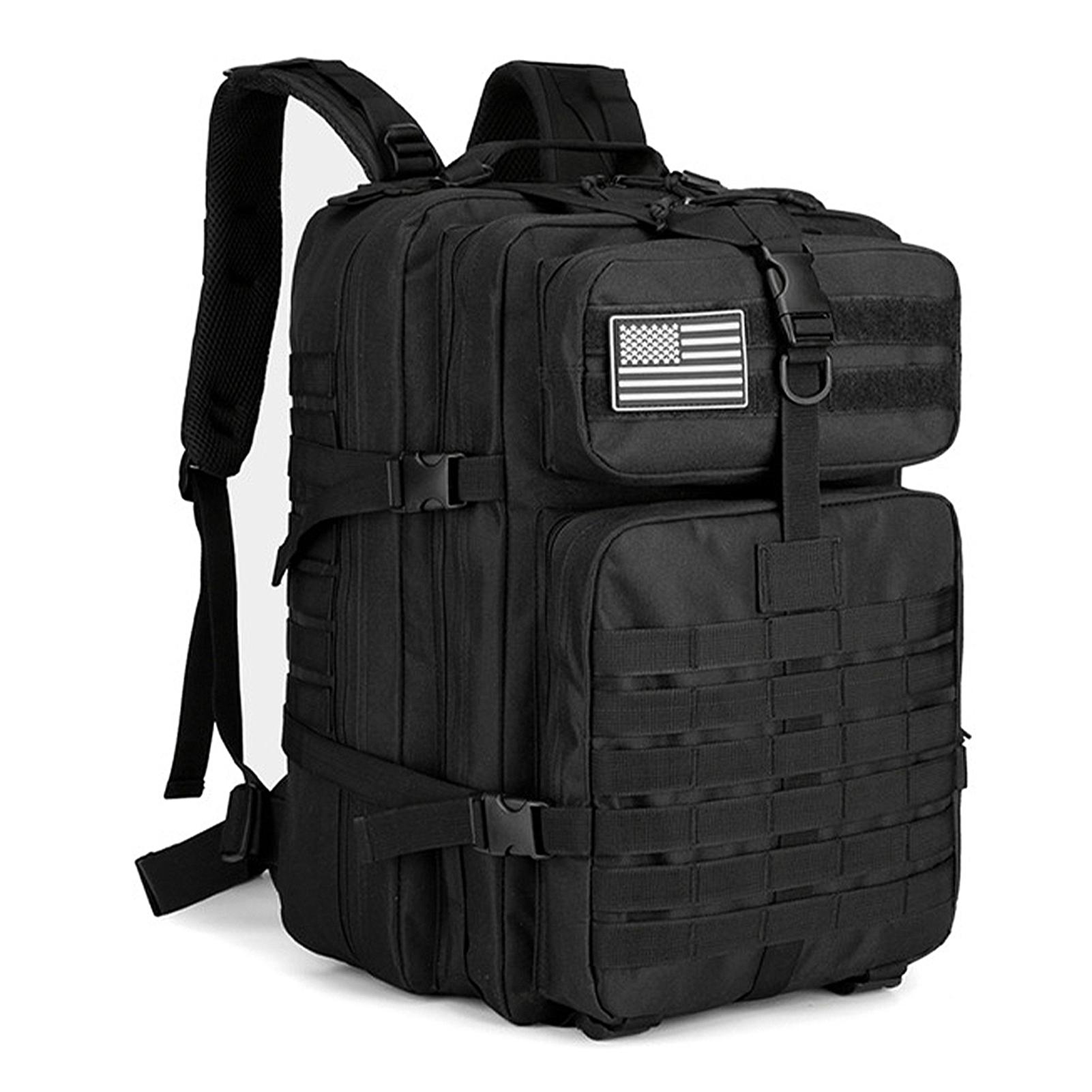 Outdoor-Wanderrucksack, multifunktionaler Camping-Rucksack, wasserdichter Rucksack-Tagesrucksack schwarz