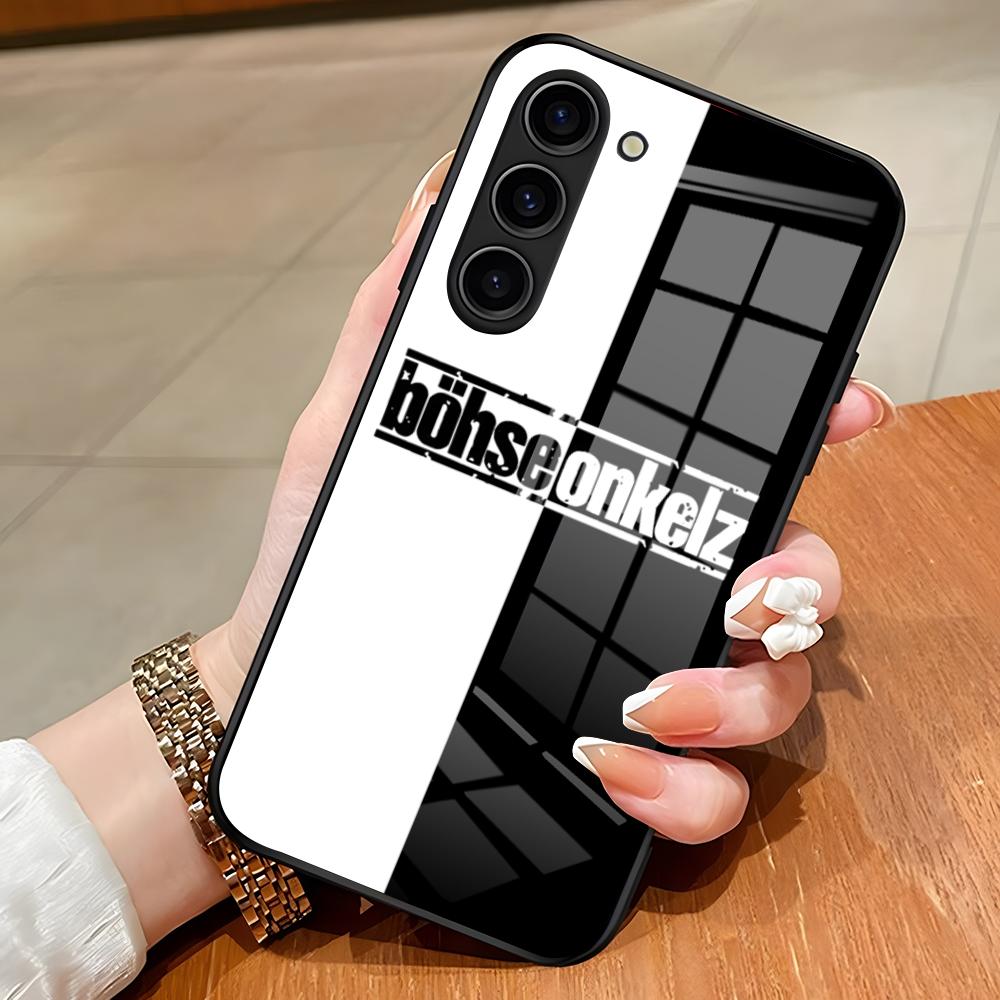 B-Bohse O-Onkelz Band Handyhülle Für Samsung S26 S25 Edge Ultra S23 S22 S21 S20 Ultra Plus S24 Fe A54 A53 A25 Glasabdeckung Samsung S21 Plus