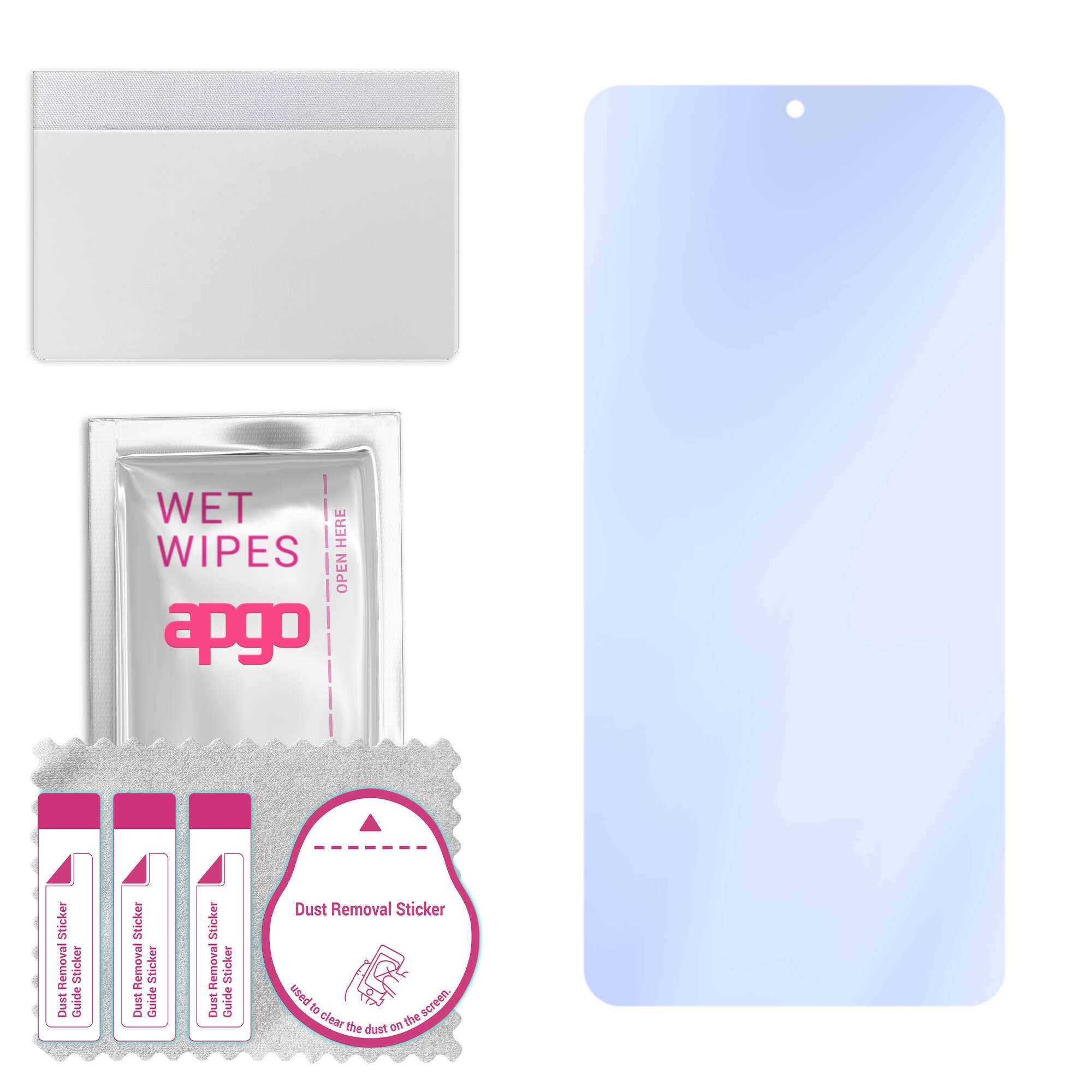 apgo Ultra-Clear 9H Hybrid protective glass compatible with Blackview A80 Pro, flexible nano glass, great replacement for tempered glass, scratch-resi