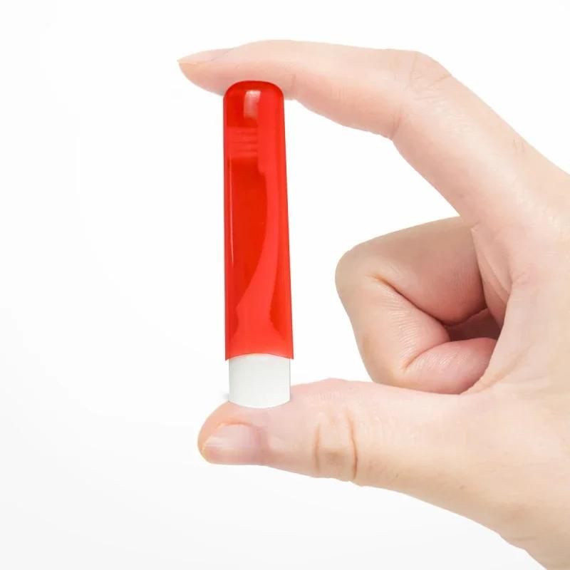 Wiederverwendbare, tragbare, faltbare Zahnbürste mit Zahnbürsten-Organizer, süße, faltbare Mini-Zahnbürste mit weichen Borsten für unterwegs nach Hause rot