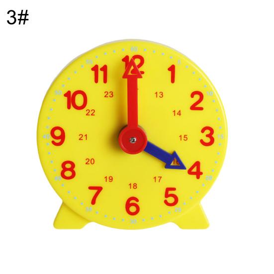 10 cm Modell Kinderspielzeug Uhr Bildung Zwei Kinder lernen 3#