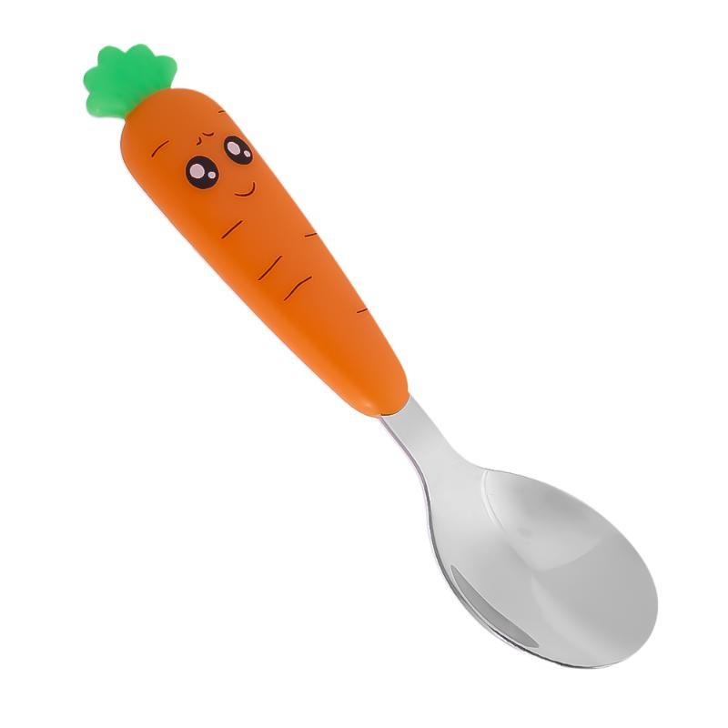 Nette Cartoon Karotte Baby Gabel Löffel Gadgets Edelstahl Kleinkind Fütterung Geschirr Besteck Kinder Utensil Geschirr Carrot spoon