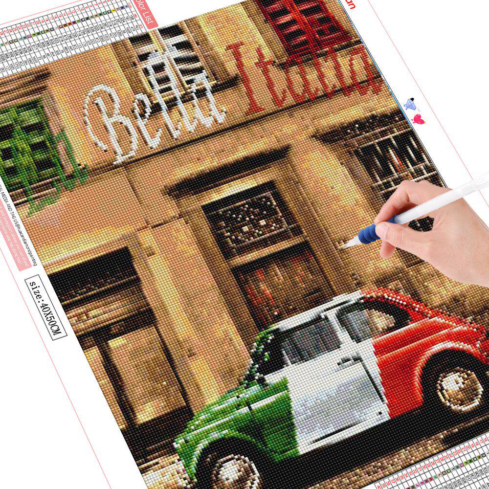 Diamant-Malerei, Auto-Harz-Bohrer, Kristall, 5D-Diamant-Stickerei, Vollbild-Diamant 20X30